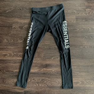 Fear of God Essentials Compression Pants Sz M Blk